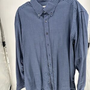 Stenstroms Men's Blue Gingham Button-Down Shirt - Casual Everyday Wear